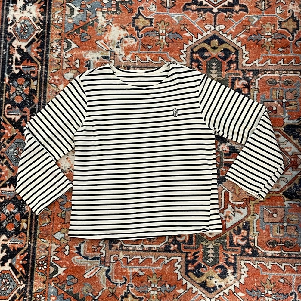 Egg Brand Striped Long-sleeve Top
